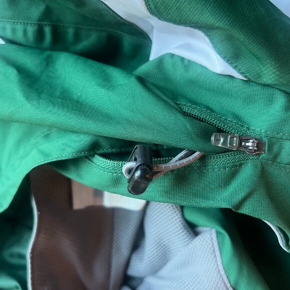 Champion Authentic Green & White Windbreaker Hoodie Size M - Picture 9 of 11
